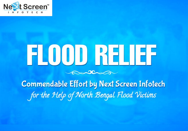 Commendable Effort by Next Screen Infotech for the Help of North Bengal Flood Victims
