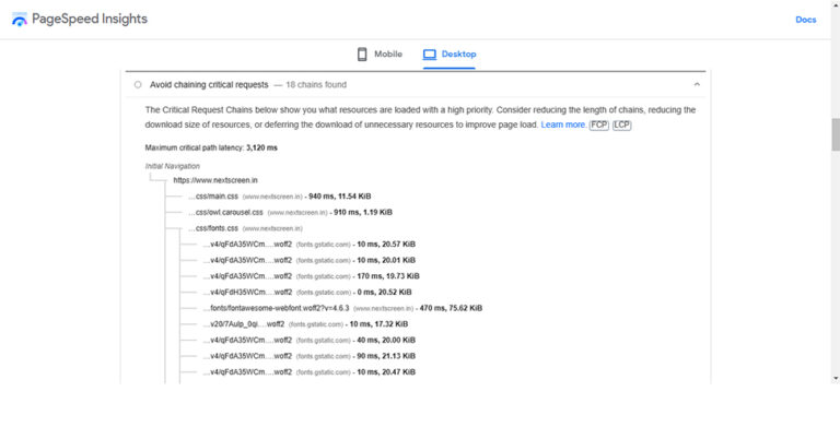 How to improve your website load time using PageSpeed Insights