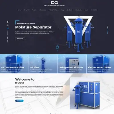 Dry Chill Website Design