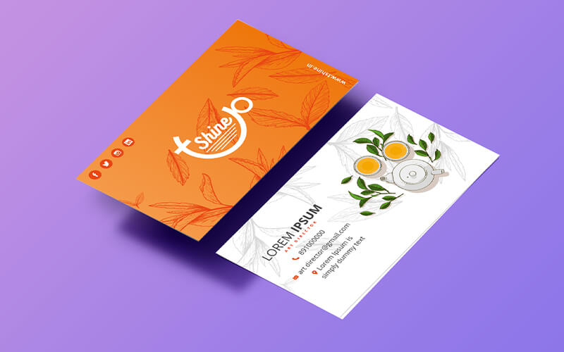 T-shine Business Card Design