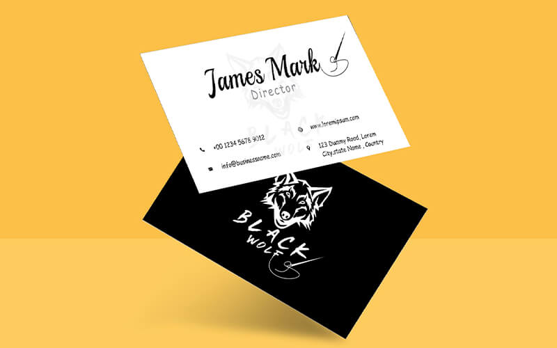 James Mark Business Card Design