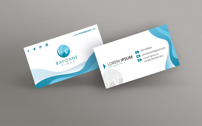 Bayonne Vibes Business Card Design