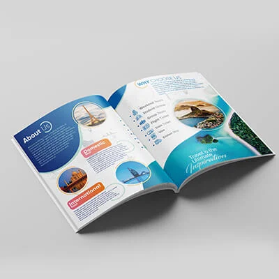 domestic tour brochure design
