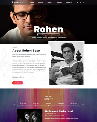 Rohan Basu Wordpress Design