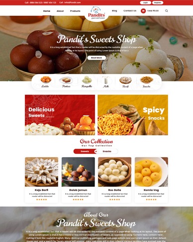Pandits E-commerce Website