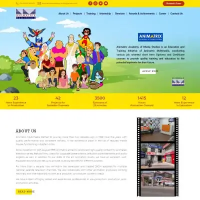 Animatrix Website Design