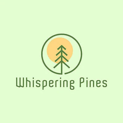 Whispering Pines Logo Design